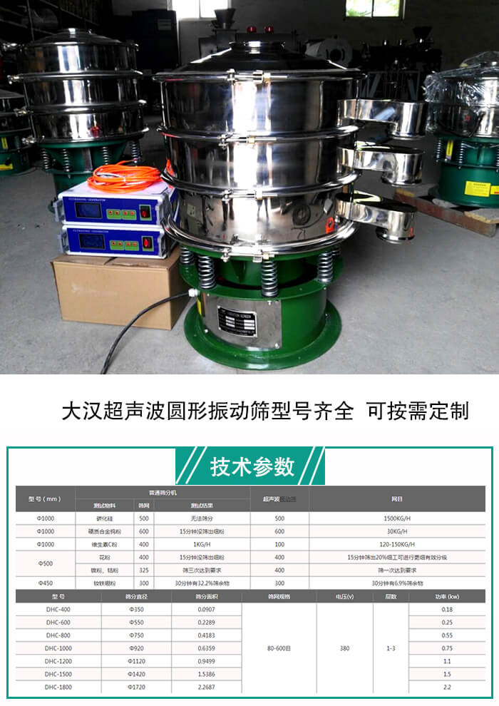 超聲波圓形振動篩型號齊全  可按需定制